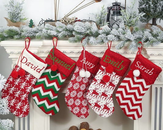 2020 Embroidered Personalized Christmas Stockings