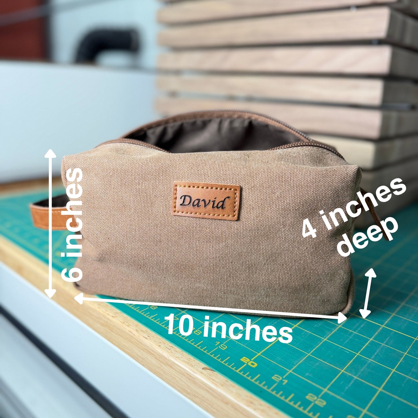 Personalized Men's Dopp kit toiletry bag