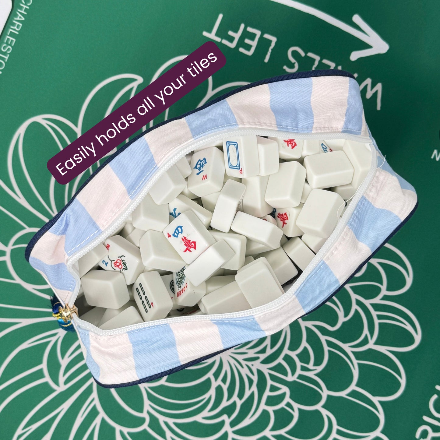 Peace, Love and Mahjong Tiles Bag
