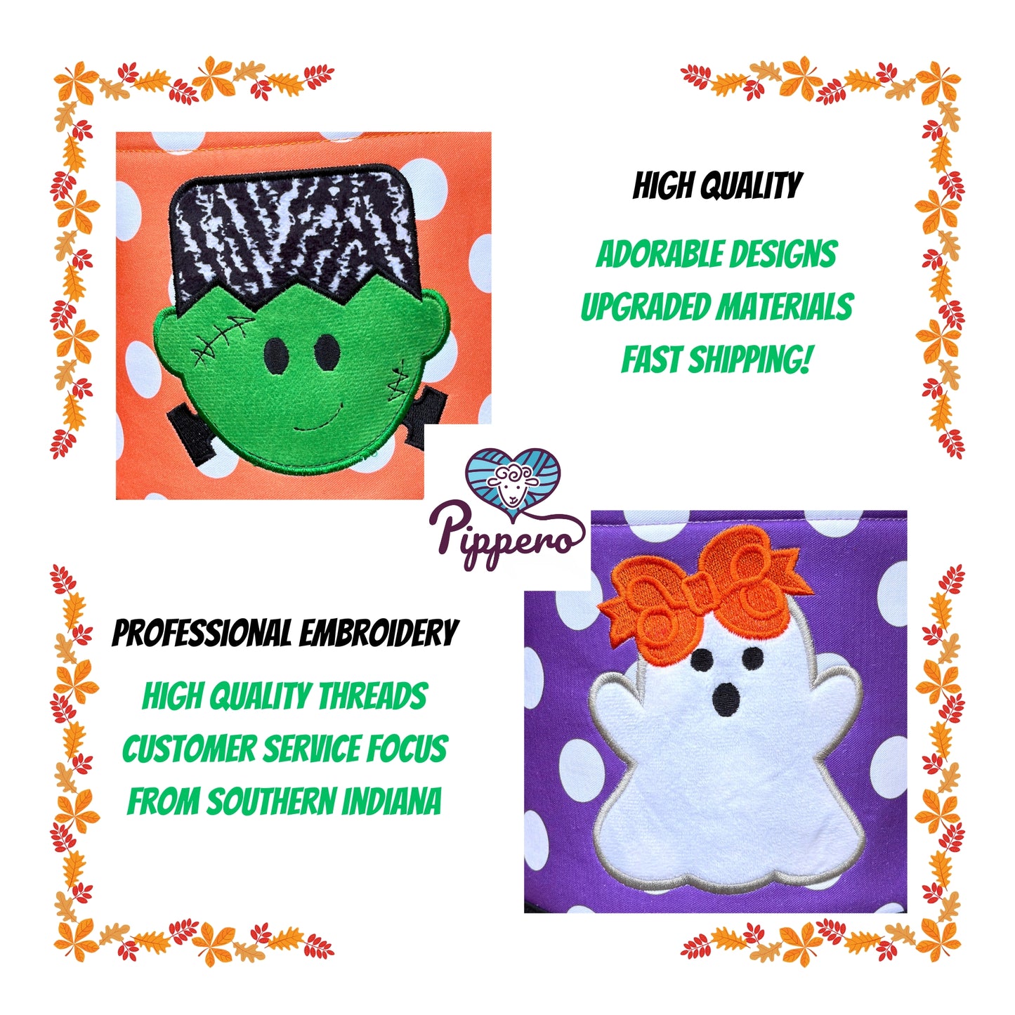 Personalized Halloween Trick-or-Treat Basket – Embroidered Kids Candy Bag