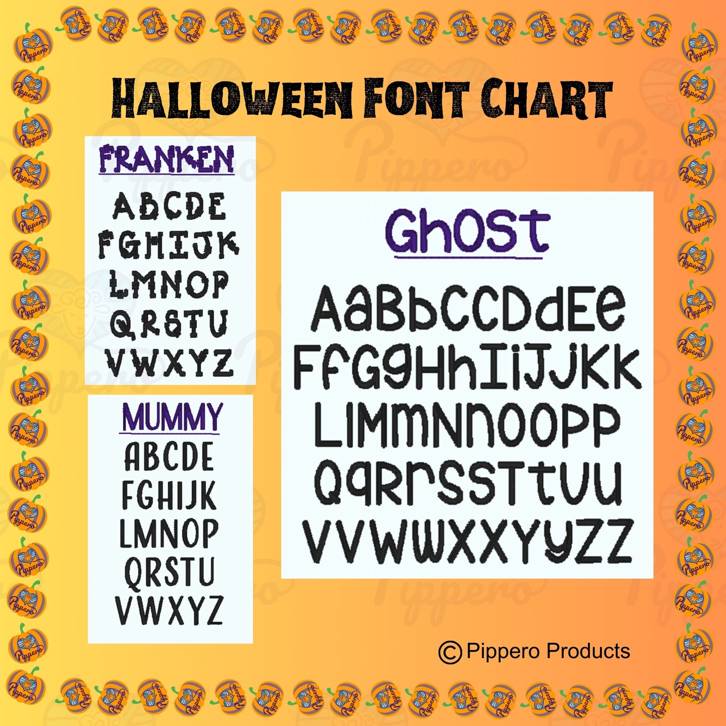 Toddler-Sized Personalized Embroidered Halloween Trick or Treat candy bag