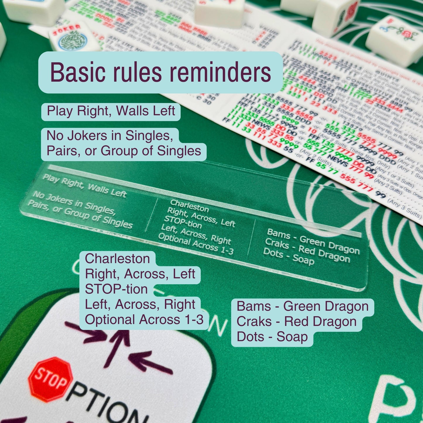 Mahjong Line Finder with Rules Reminders