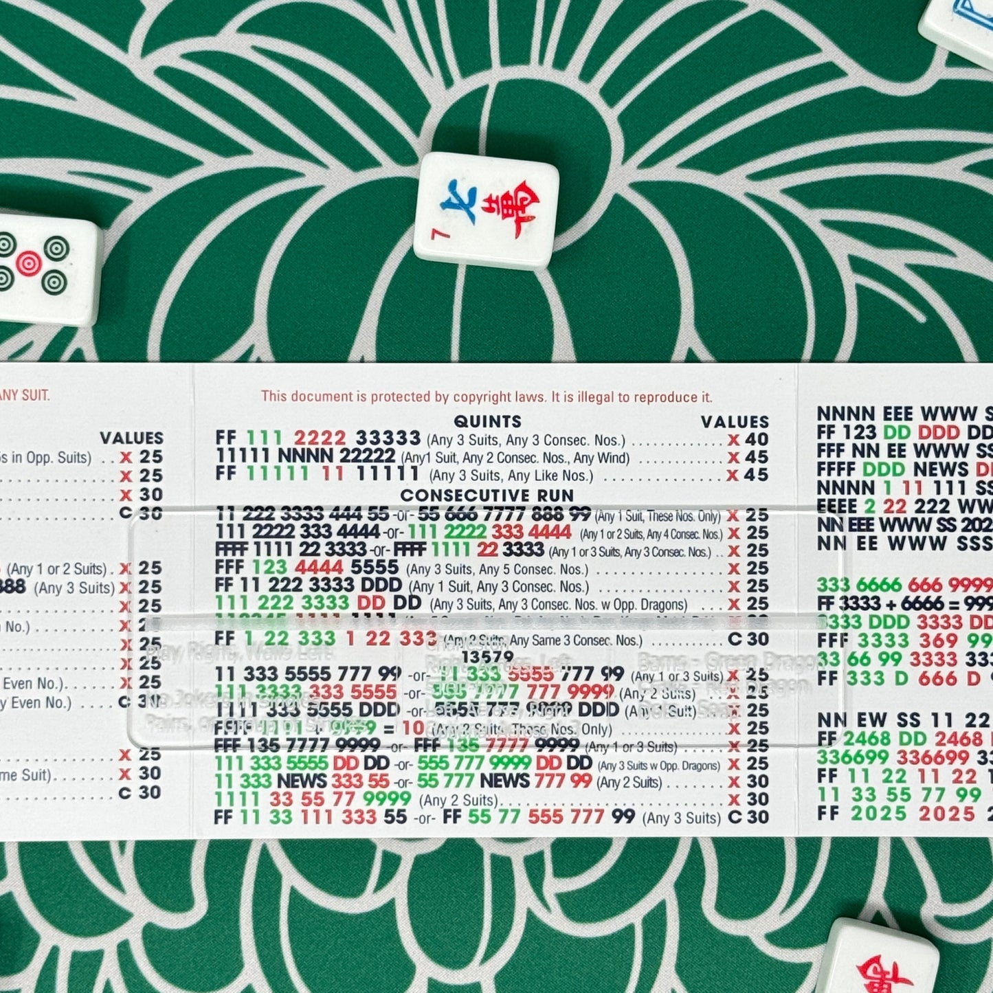 Mahjong Line Finder with Rules Reminders