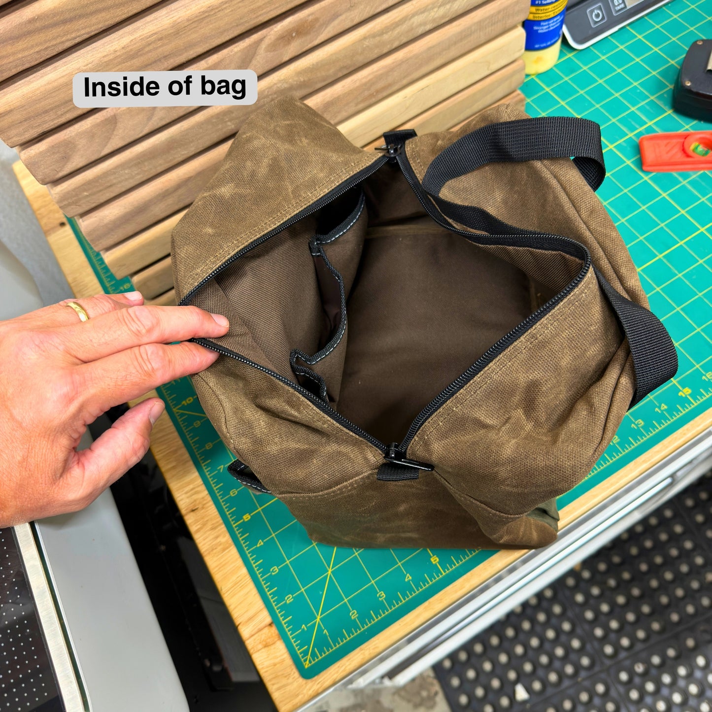 Waxed Canvas Tool Bag