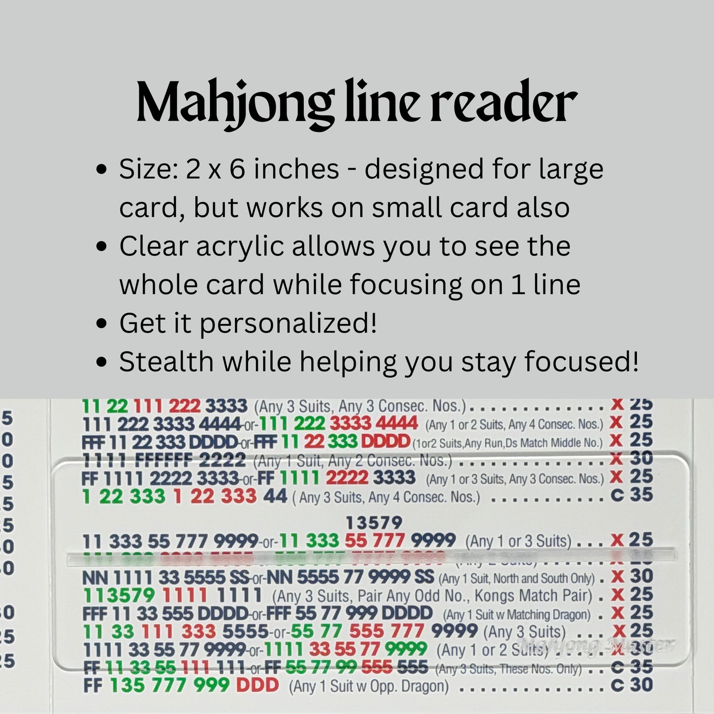 Personalized Mahjong Line Finder