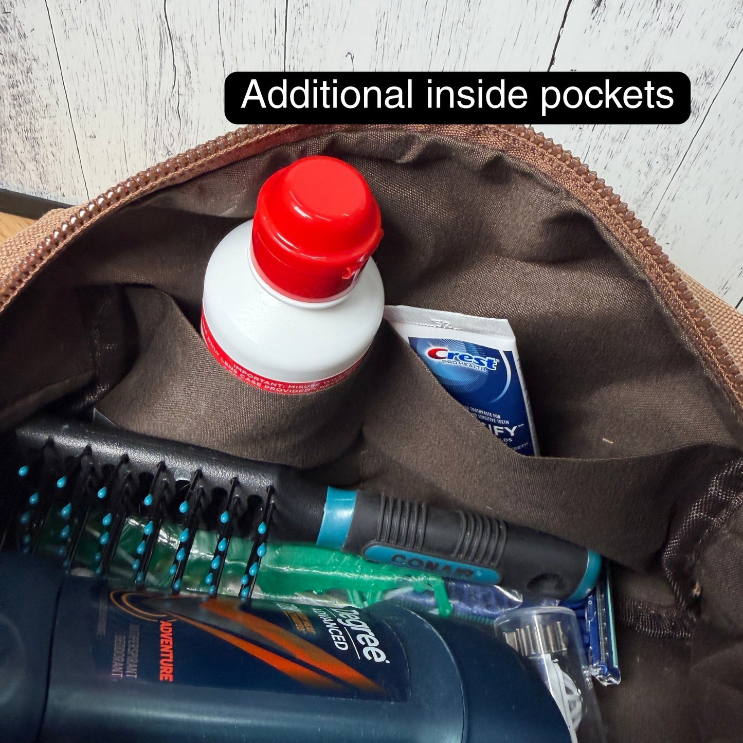 Personalized Men's Dopp kit toiletry bag