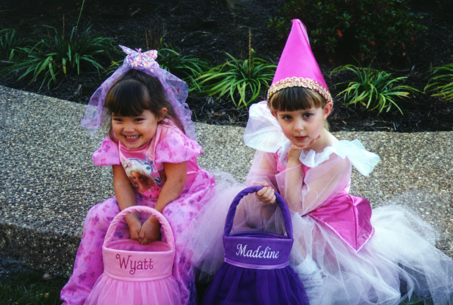 Personalized Embroidered Princess Halloween Treat Basket
