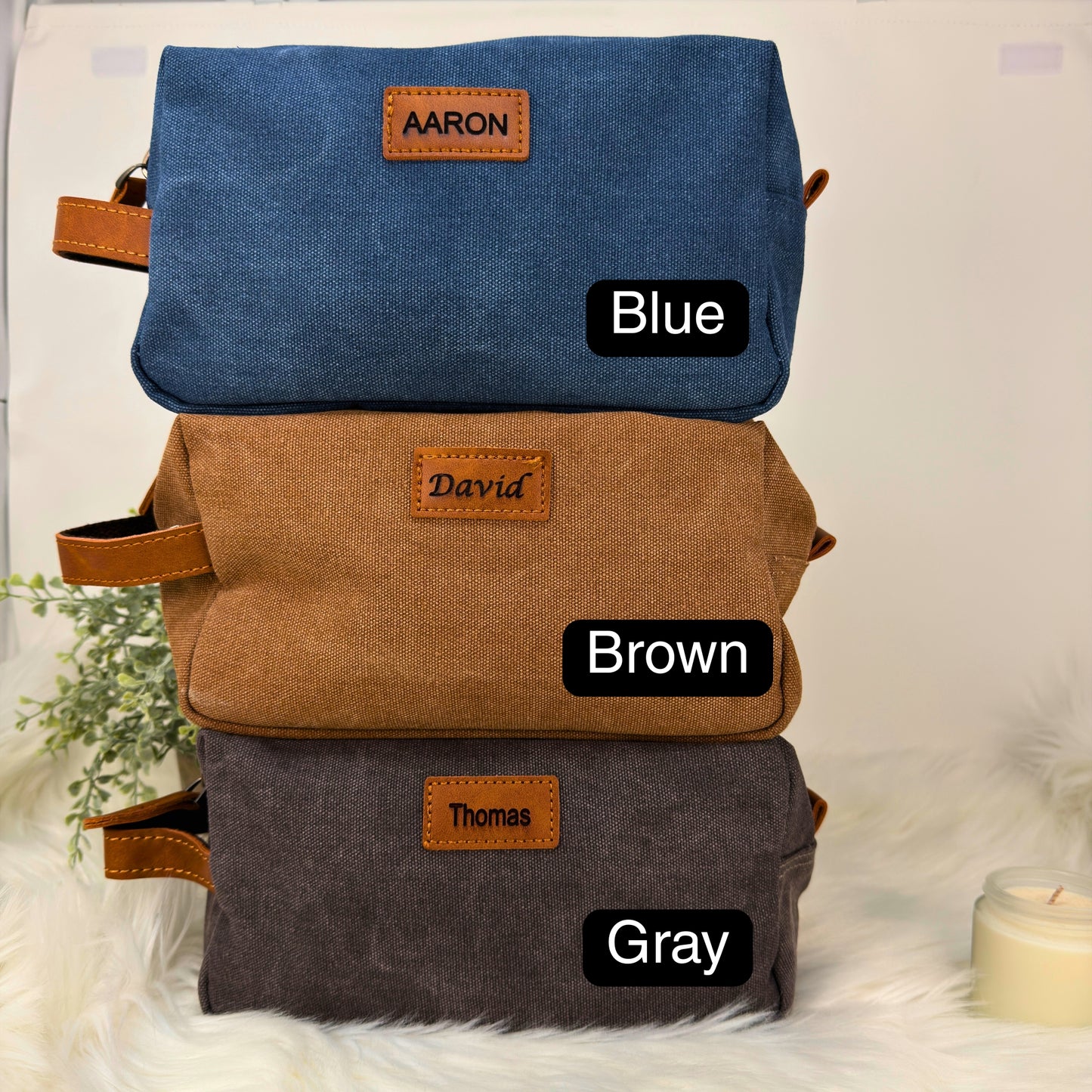 Personalized Men's Dopp kit toiletry bag