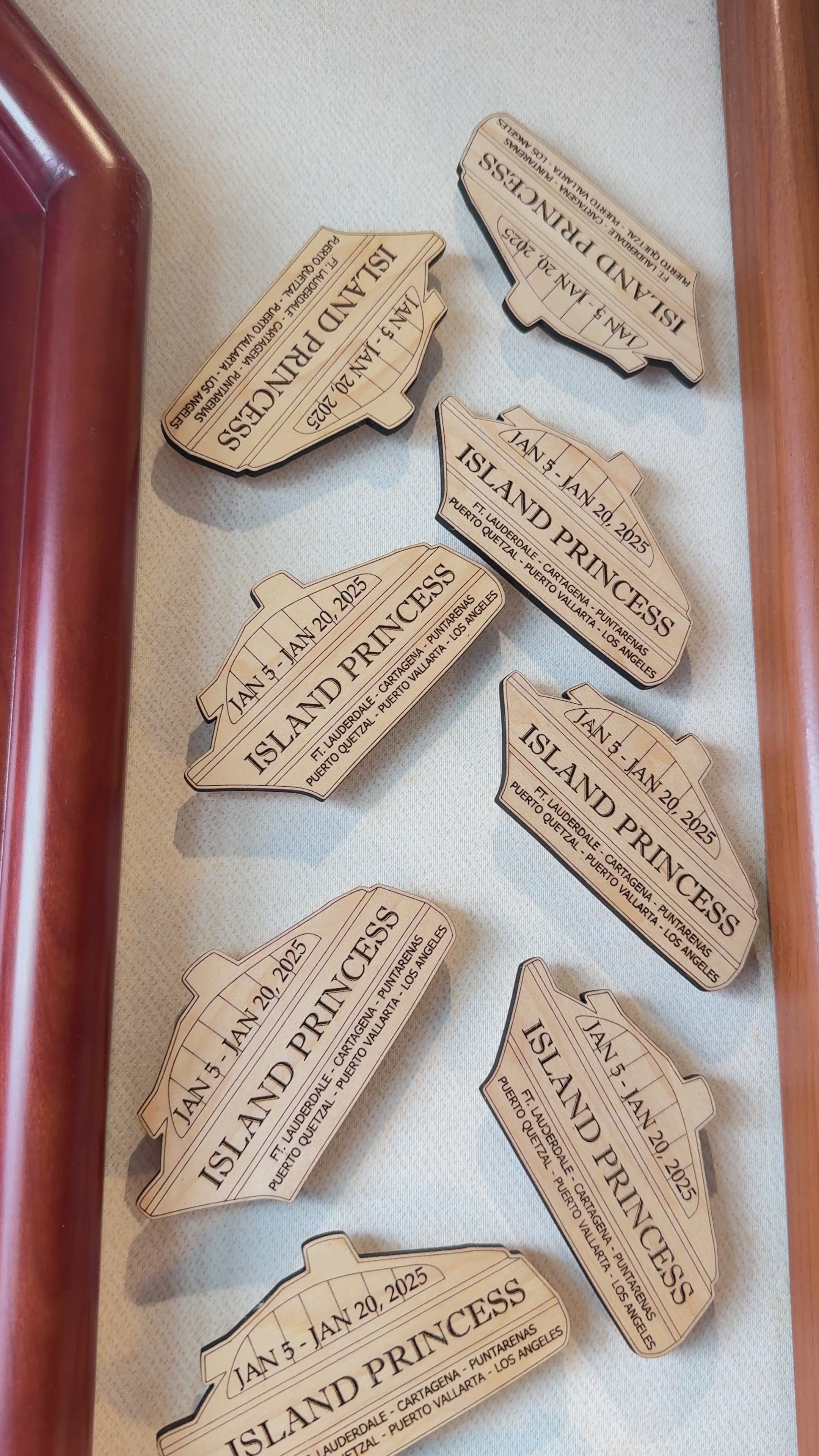 Personalized Wooden Cruise Keepsake, Personalized Cruise