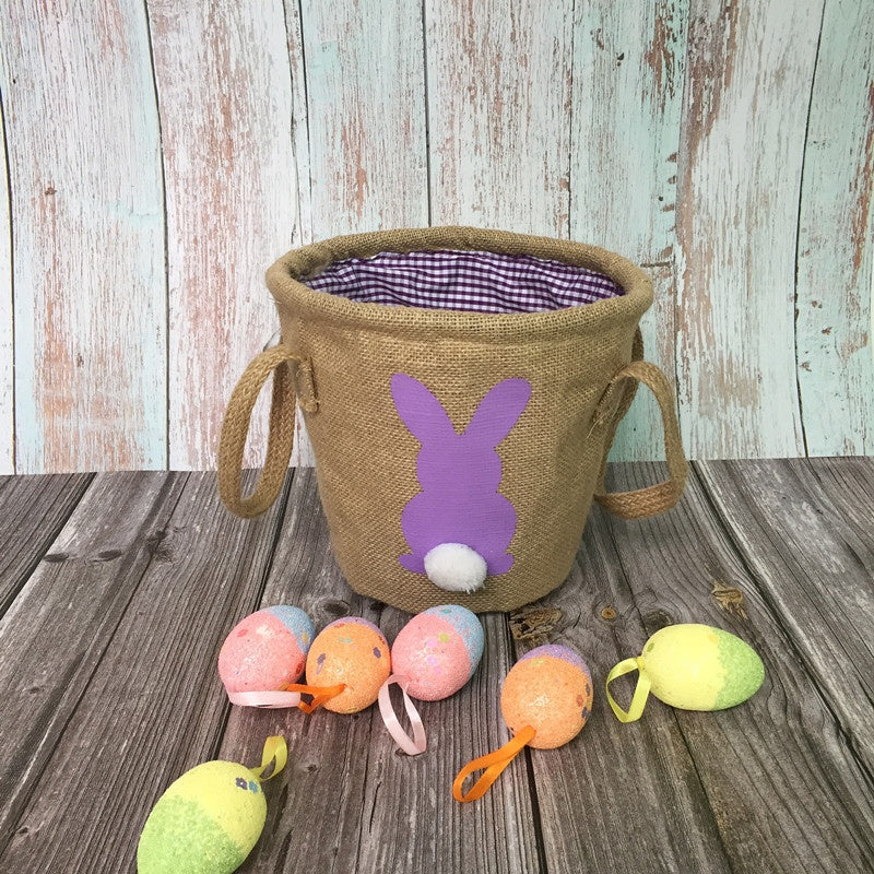Burlap Easter Baskets - Personalized Easter Baskets