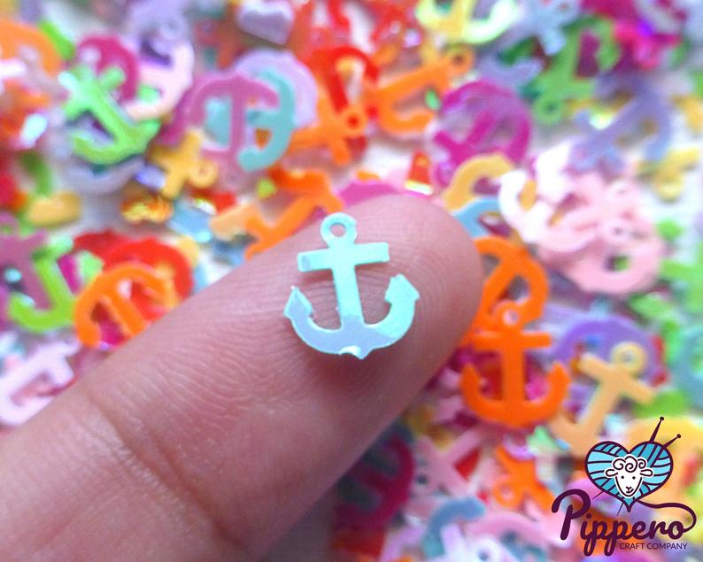 Rainbow Anchors Craft Glitter