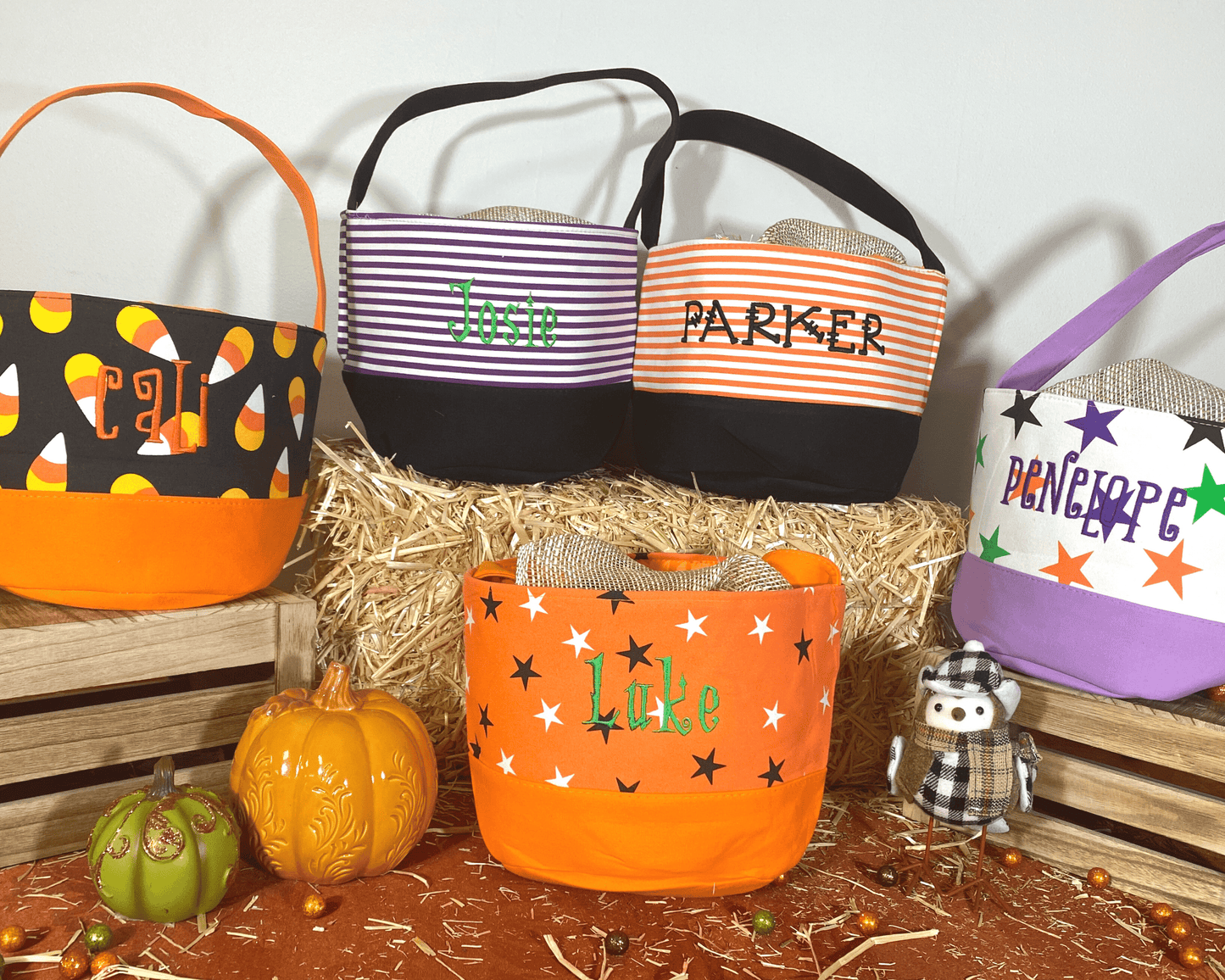 Wild Personalized Halloween Baskets