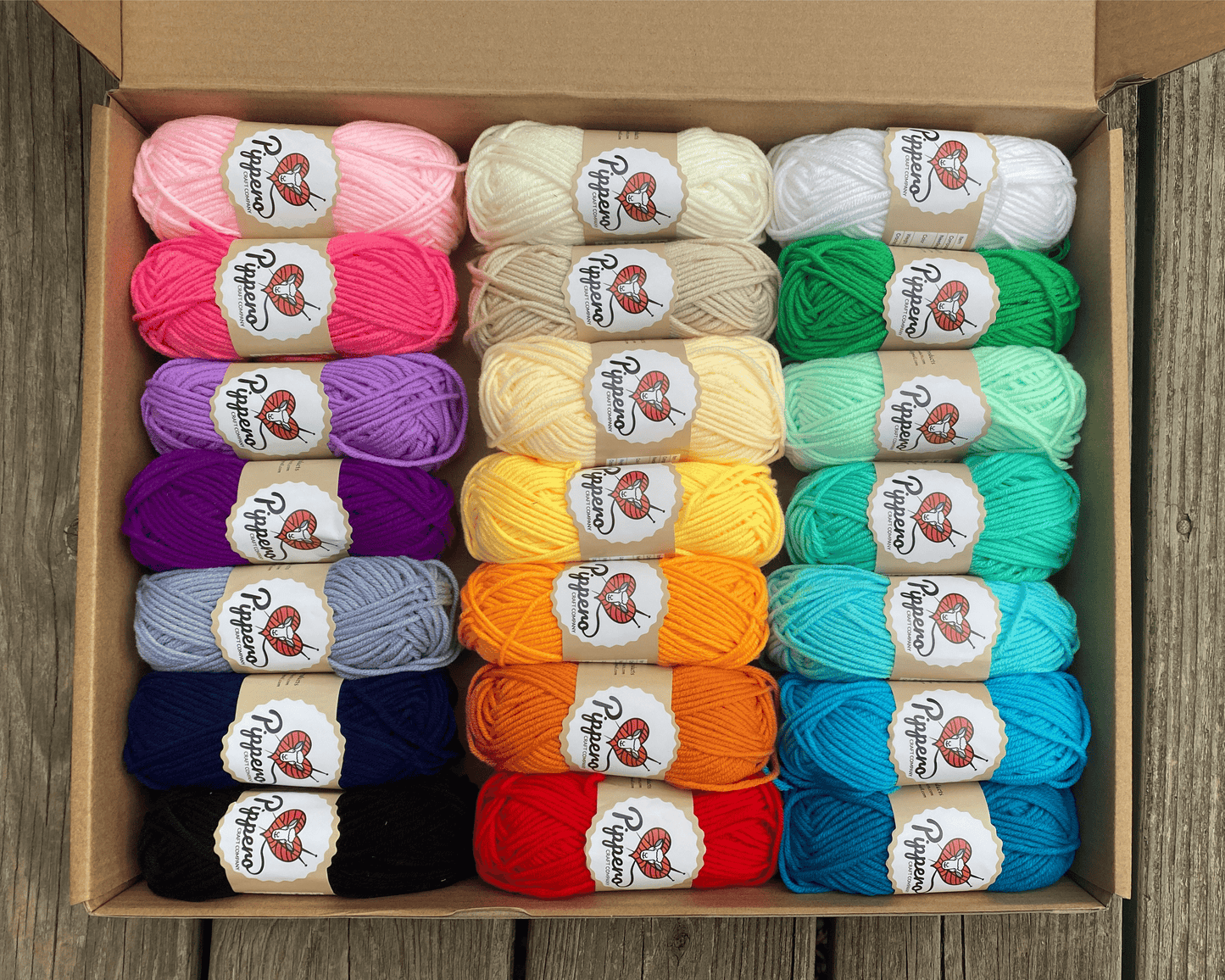 Colorful Acrylic Yarn Mini Skein Set Bundle 60 Yards Each